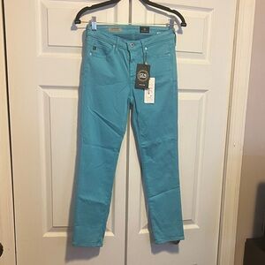 AG Adriano Goldschmied Women's Turquoise Skinny Jeans